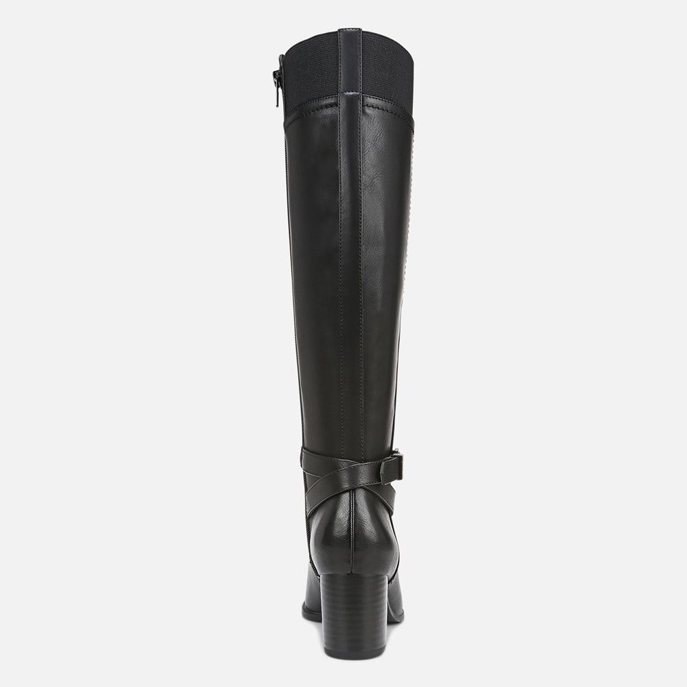 Naturalizer SOUL Uptown Knee High Boot - Black Faux Leather Naturalizer SOUL Uptown Knee High Boot - Black Faux Leather