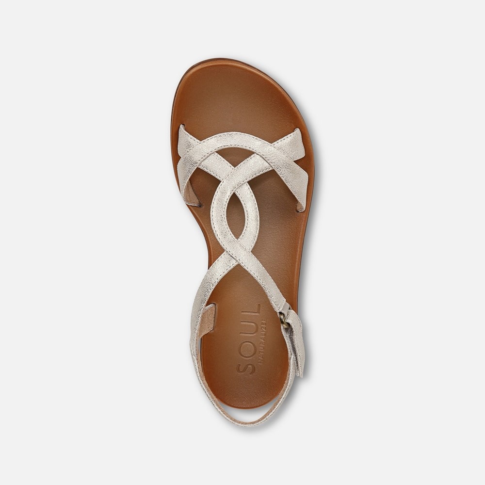 Naturalizer SOUL Solo Sandal - Gold Faux Leather Naturalizer SOUL Solo Sandal - Gold Faux Leather