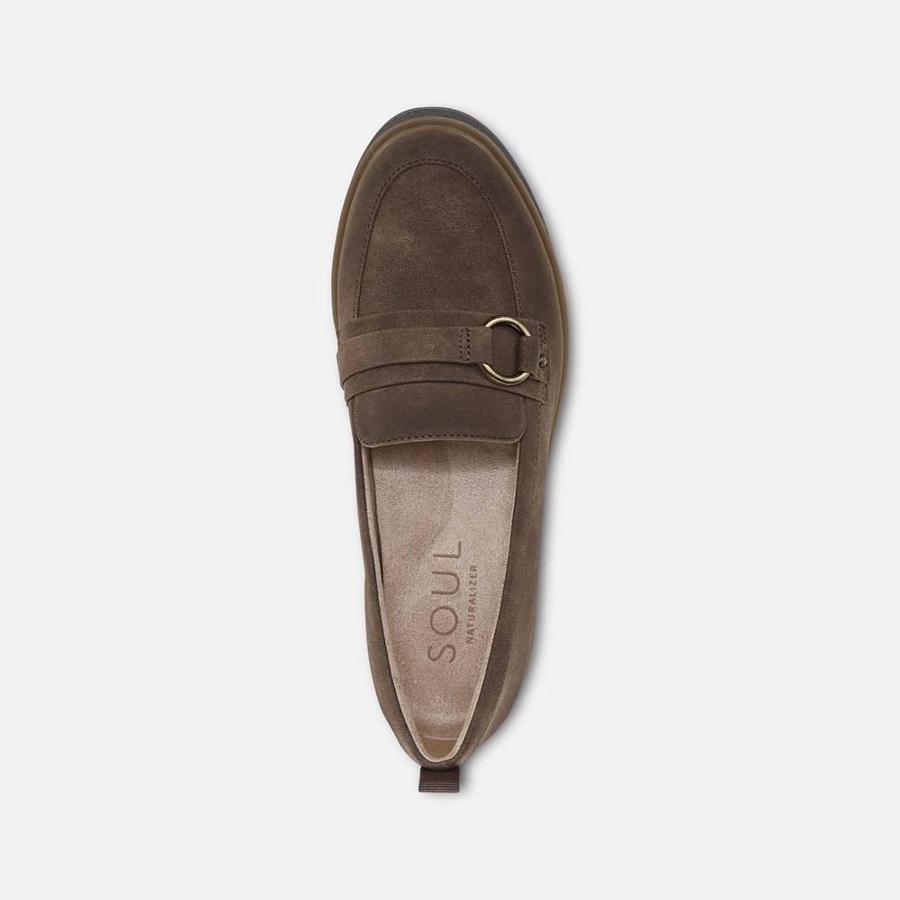 Naturalizer SOUL Joyla Loafer - Chocolate Synthetic Naturalizer SOUL Joyla Loafer - Chocolate Synthetic