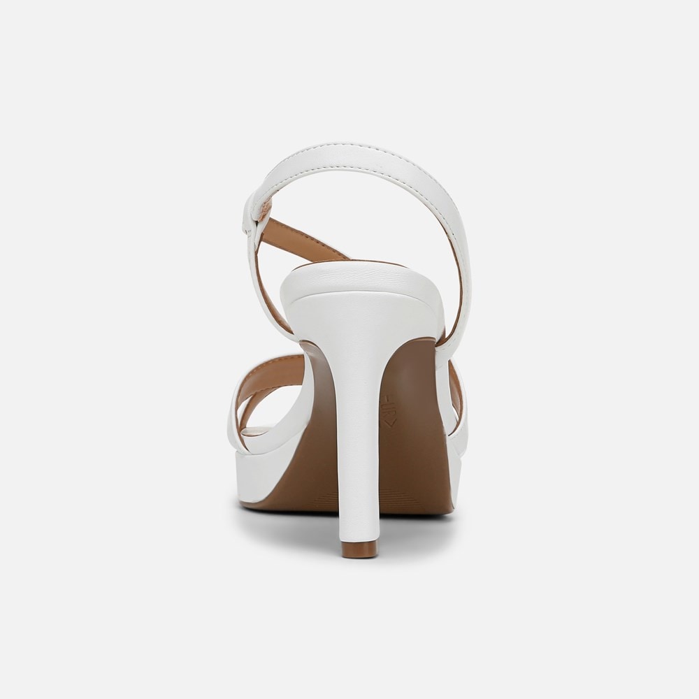 Naturalizer Abby Dress Sandal - White Faux Leather Naturalizer Abby Dress Sandal - White Faux Leather