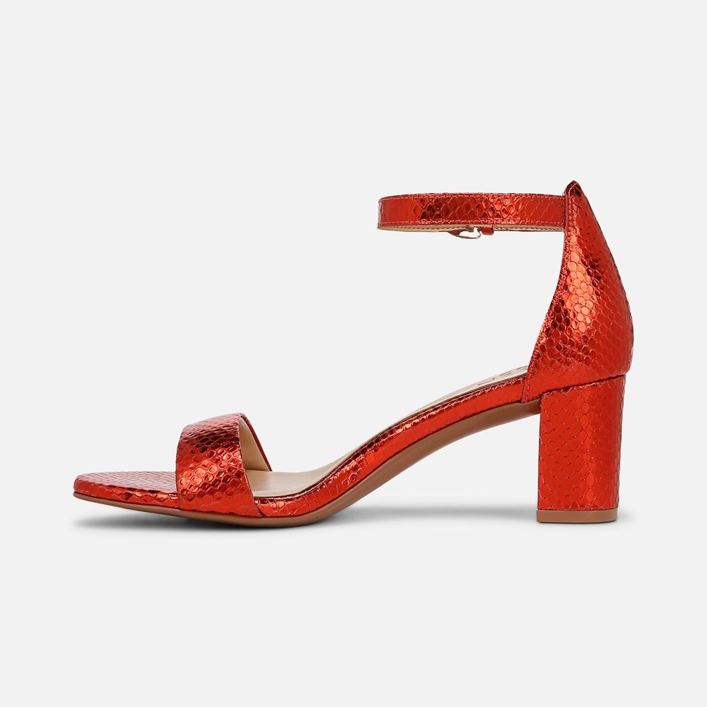 Naturalizer Limited Edition Vera Dress Sandal - Orange Metallic Snake Print Leather Naturalizer Limited Edition Vera Dress Sandal - Orange Metallic Snake Print Leather