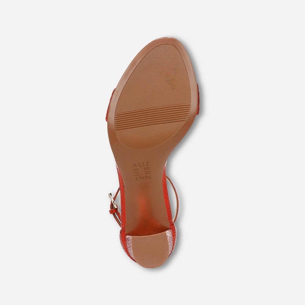 Naturalizer Limited Edition Vera Dress Sandal - Orange Metallic Snake Print Leather Naturalizer Limited Edition Vera Dress Sandal - Orange Metallic Snake Print Leather