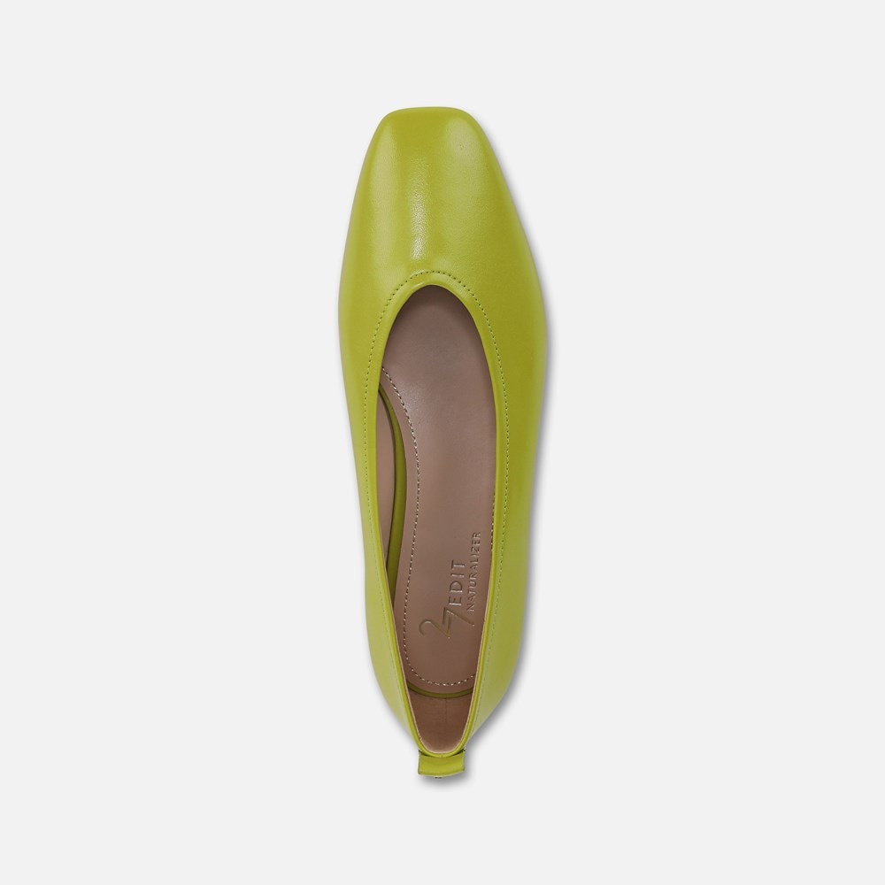Naturalizer 27 Edit Carla Flat - Chartreuse Green Leather Naturalizer 27 Edit Carla Flat - Chartreuse Green Leather