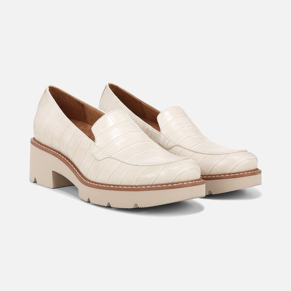 Naturalizer Cabaret Loafer - Porcelain Croco Faux Leather Naturalizer Cabaret Loafer - Porcelain Croco Faux Leather