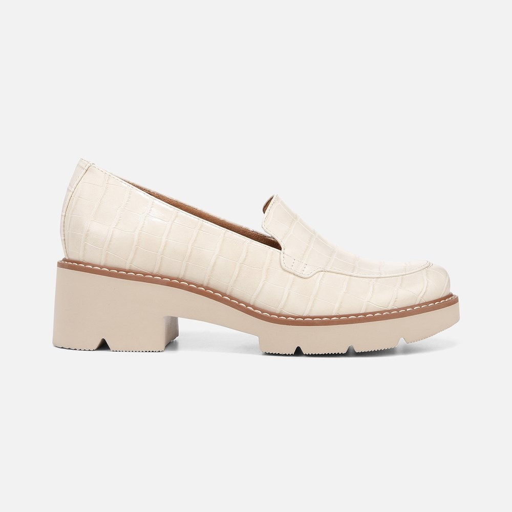 Naturalizer Cabaret Loafer - Porcelain Croco Faux Leather Naturalizer Cabaret Loafer - Porcelain Croco Faux Leather