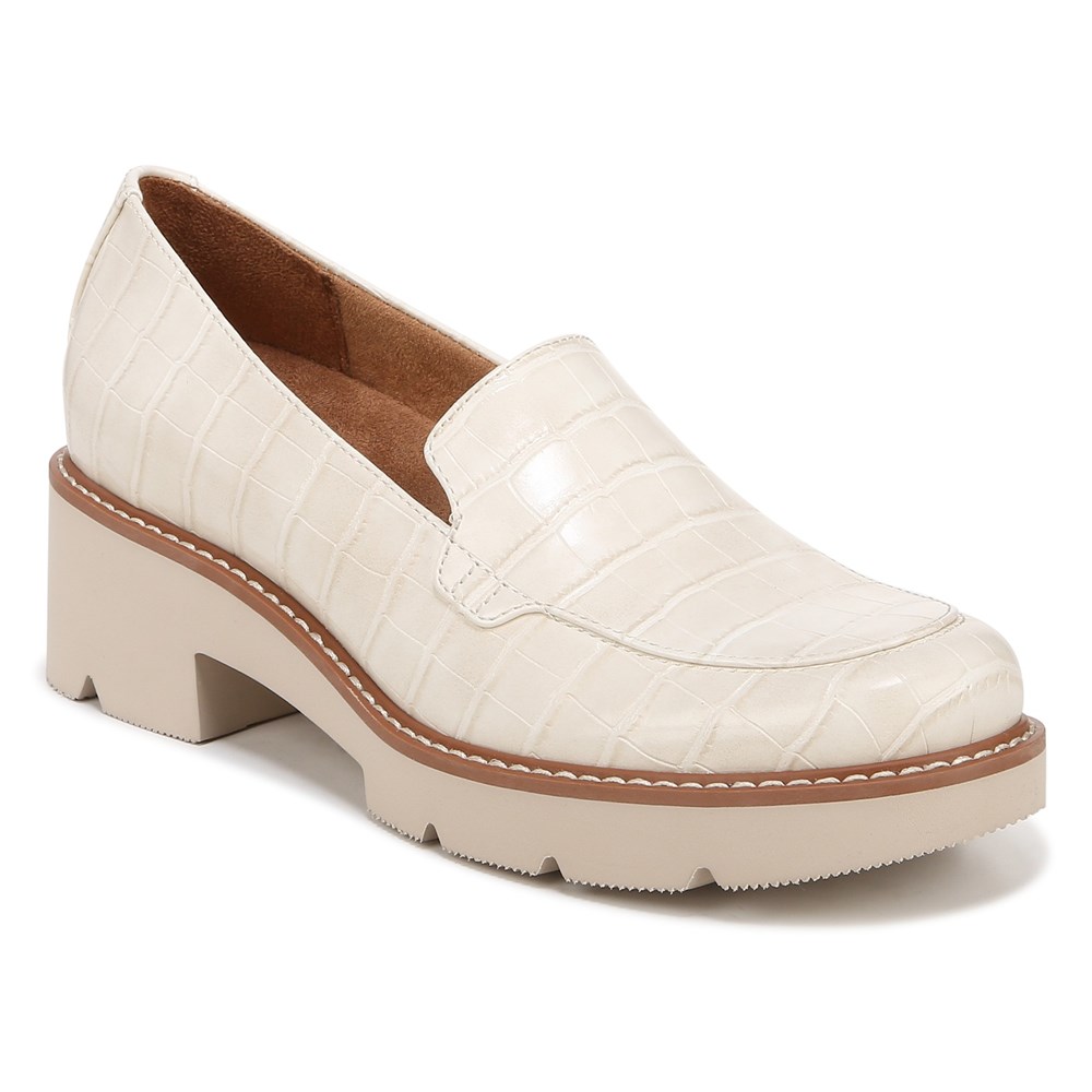Naturalizer Cabaret Loafer - Porcelain Croco Faux Leather Naturalizer Cabaret Loafer - Porcelain Croco Faux Leather
