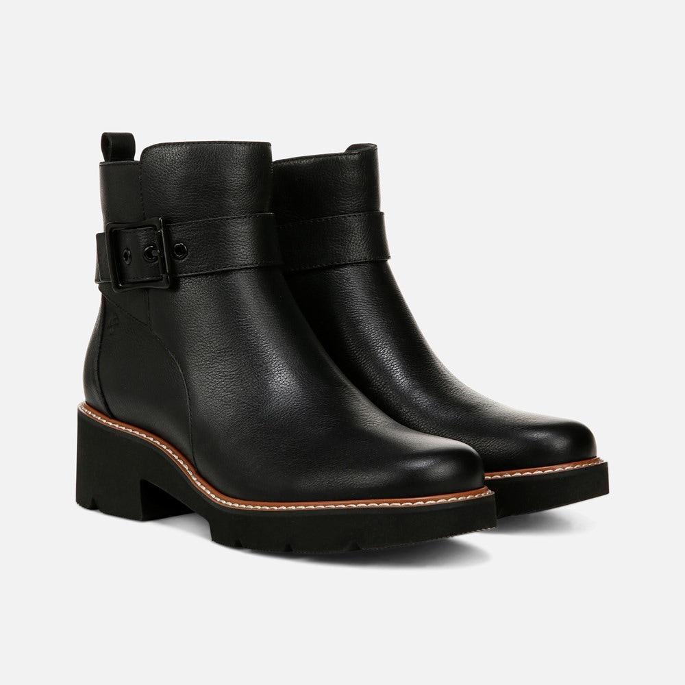 Naturalizer Darry Strap Bootie - Black Leather Naturalizer Darry Strap Bootie - Black Leather