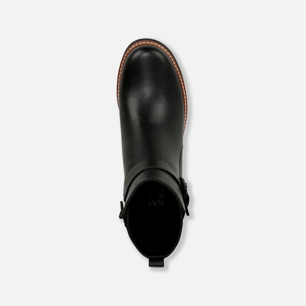 Naturalizer Darry Strap Bootie - Black Leather Naturalizer Darry Strap Bootie - Black Leather