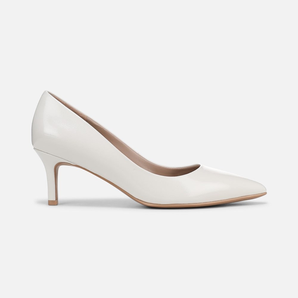 Naturalizer Everly Pump - Warm White Leather Naturalizer Everly Pump - Warm White Leather