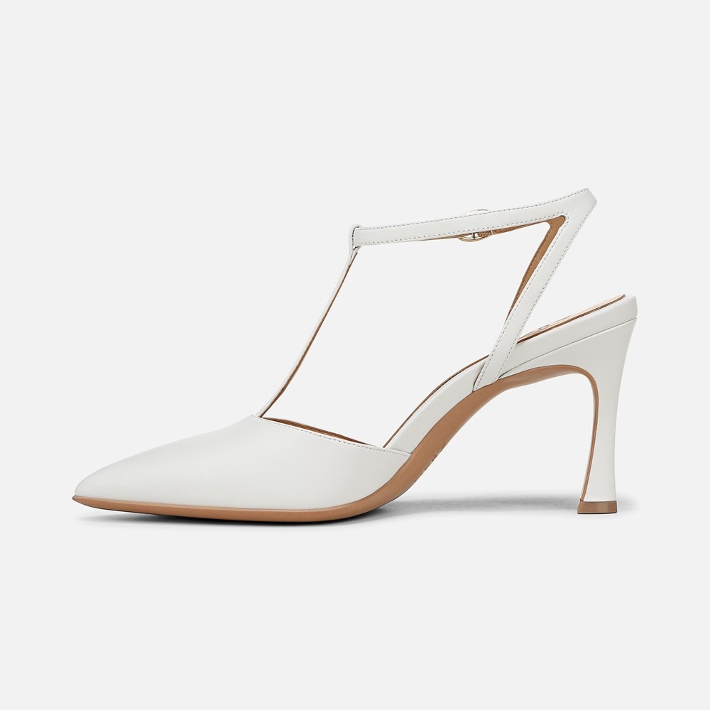 Naturalizer Astrid Pump - White Leather Naturalizer Astrid Pump - White Leather