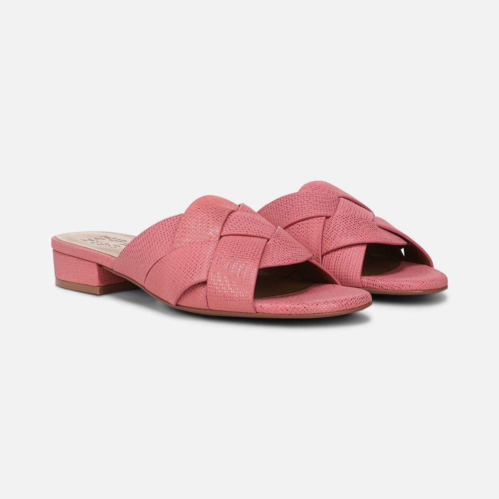 Naturalizer Morena Sandal - Sunset Coral Pink Leather