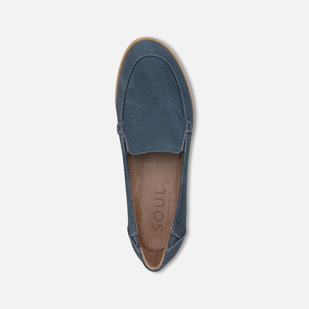 Naturalizer SOUL Idea Moc Loafer - Indigo Faux Leather Naturalizer SOUL Idea Moc Loafer - Indigo Faux Leather