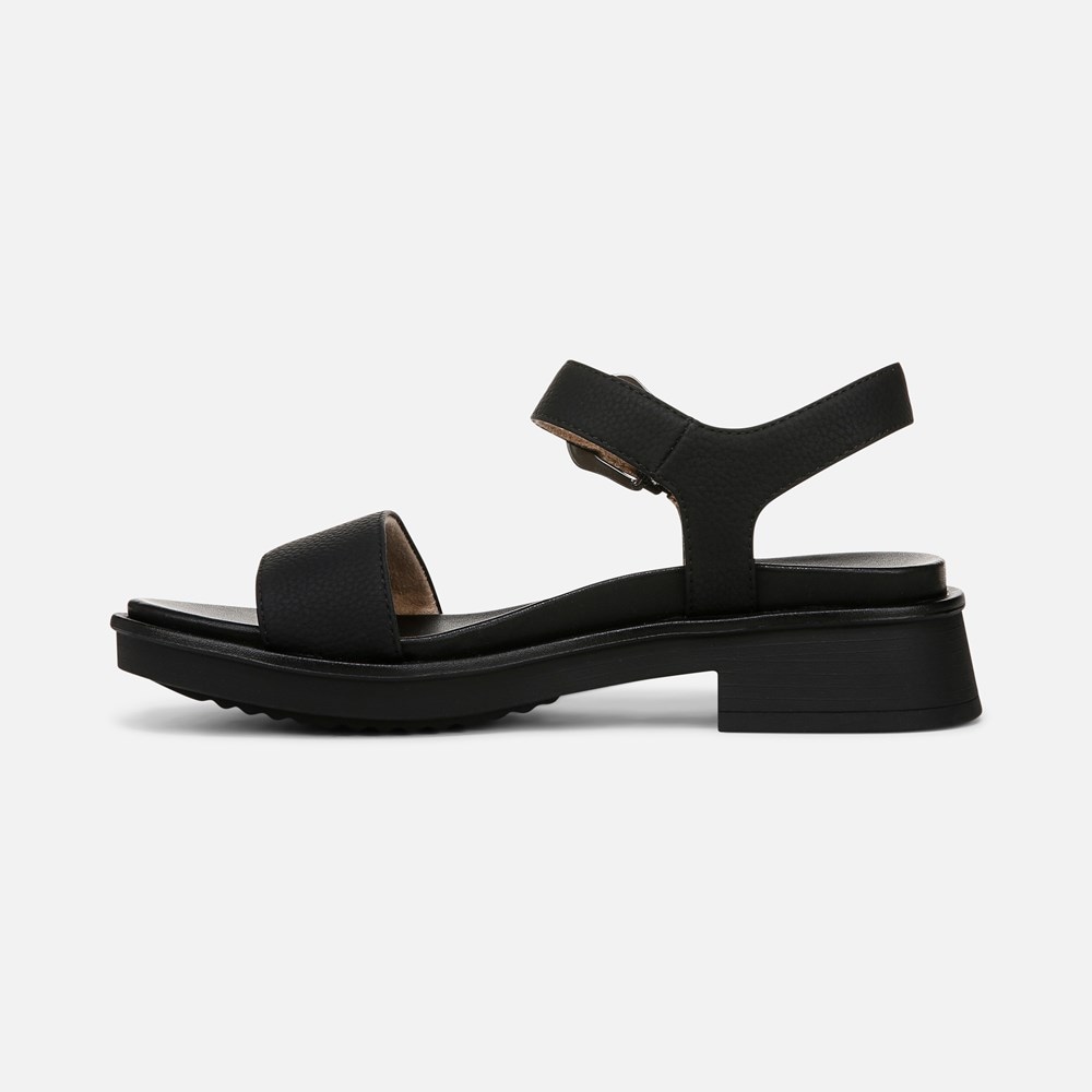 Naturalizer SOUL Emma Strappy Sandal - Black Faux Leather Naturalizer SOUL Emma Strappy Sandal - Black Faux Leather