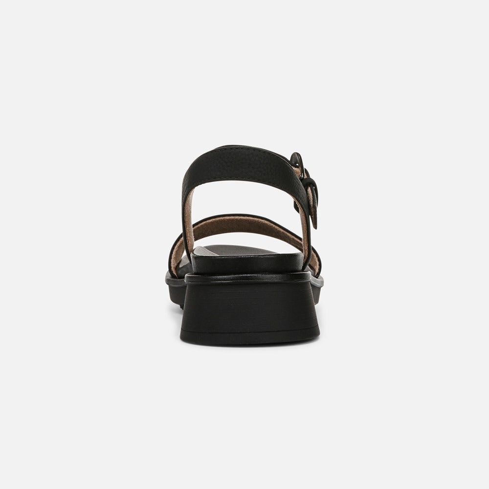 Naturalizer SOUL Emma Strappy Sandal - Black Faux Leather Naturalizer SOUL Emma Strappy Sandal - Black Faux Leather