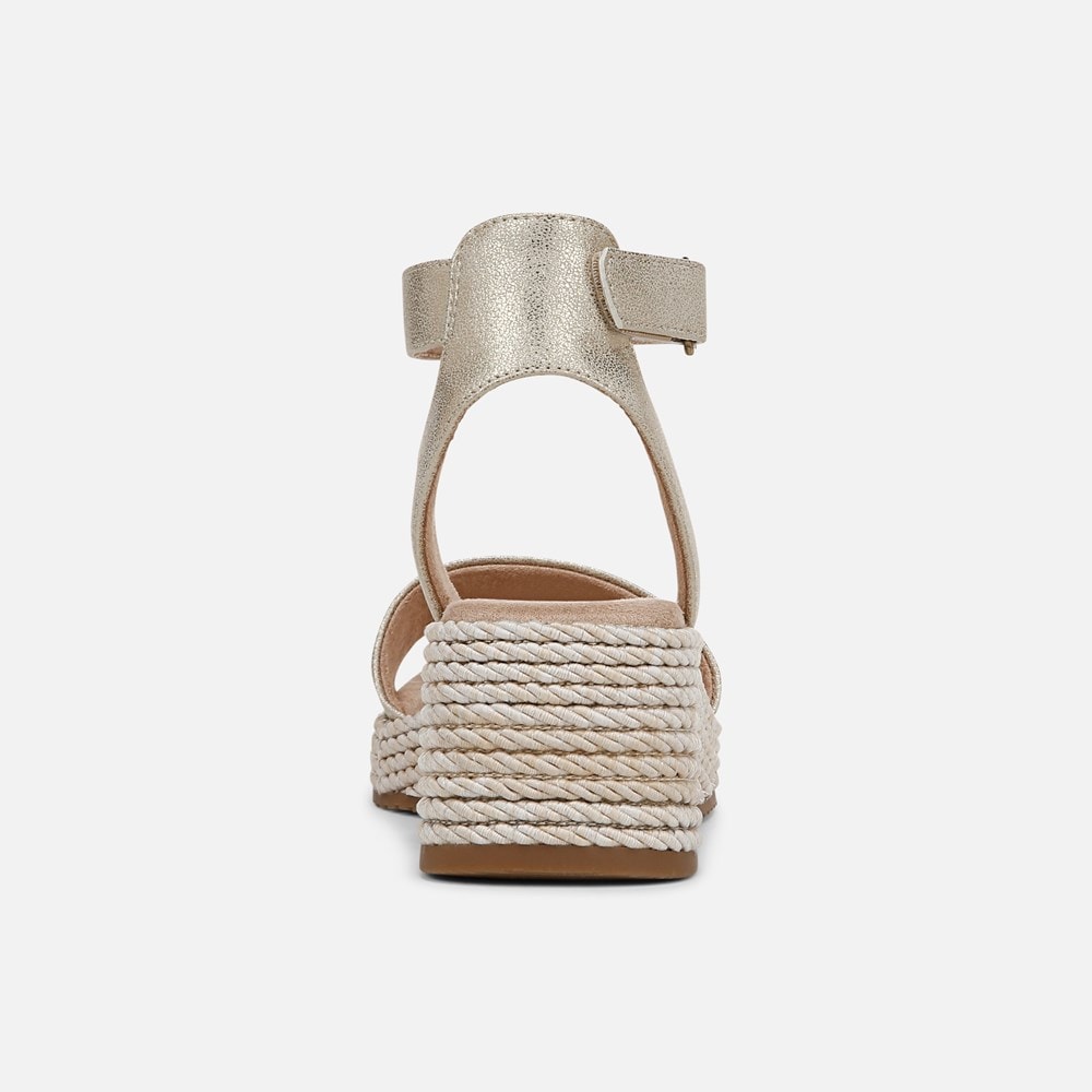 Naturalizer SOUL Gloria Espadrille - Gold Metallic Faux Leather Naturalizer SOUL Gloria Espadrille - Gold Metallic Faux Leather