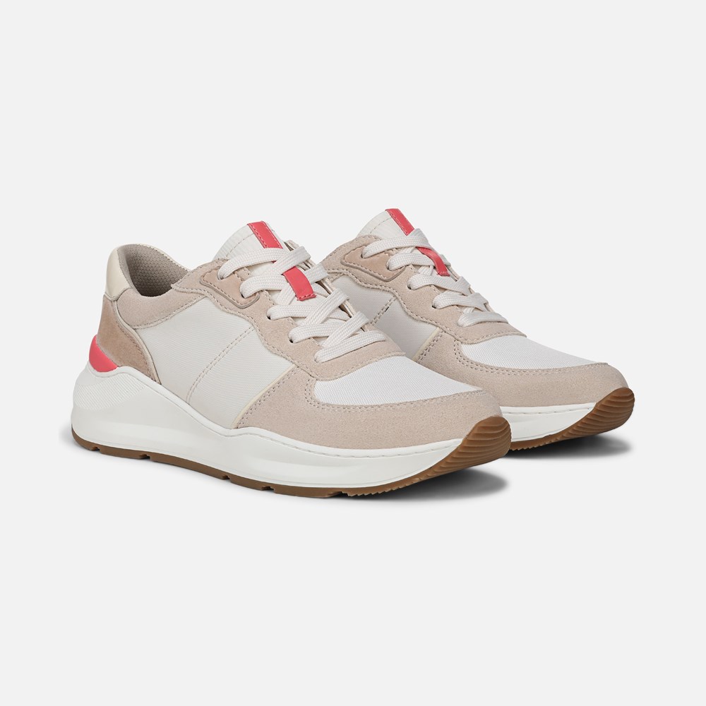 Naturalizer Blossom Lace-up Sneaker - Porcelain Leather