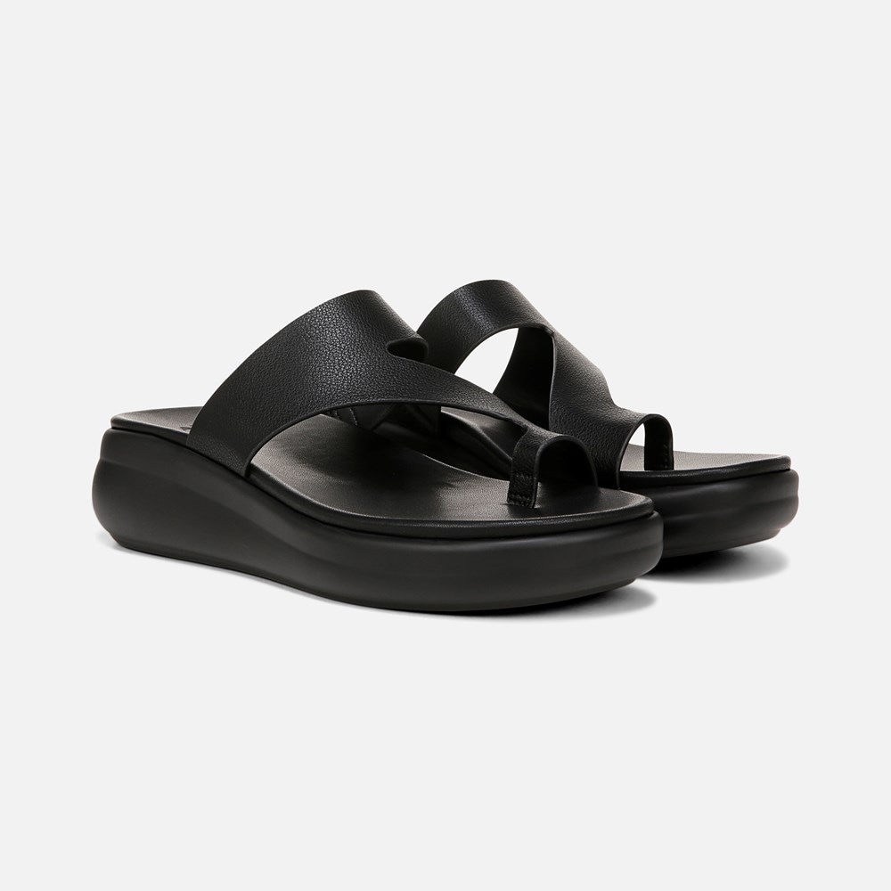 Naturalizer Cailan Sandal - Black Faux Leather