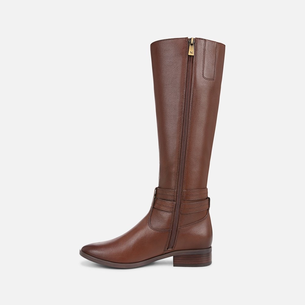 Naturalizer Rory Wide Calf Knee High boot - Cinnamon Brown Leather Naturalizer Rory Wide Calf Knee High boot - Cinnamon Brown Leather