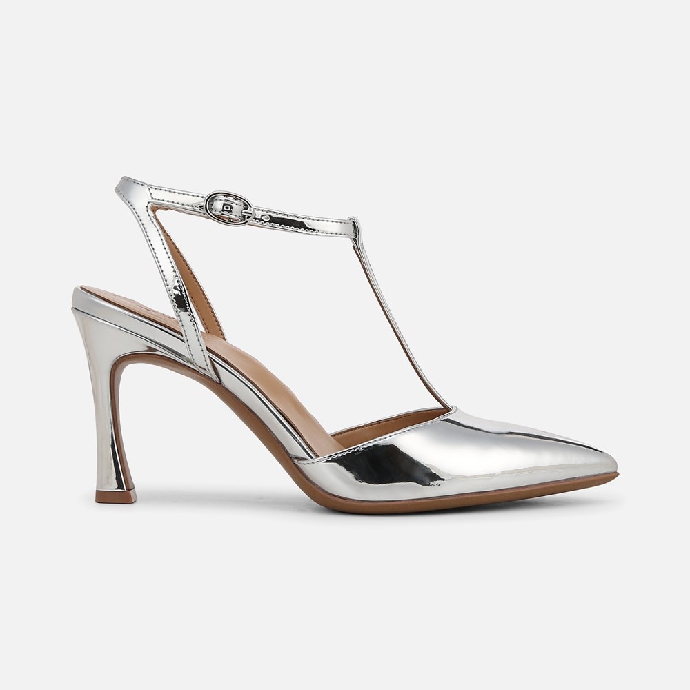 Naturalizer Astrid Pump - Silver Faux Leather Naturalizer Astrid Pump - Silver Faux Leather
