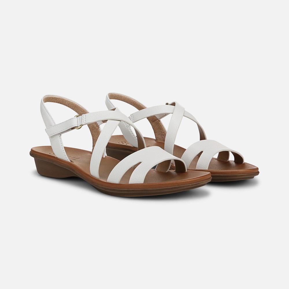 Naturalizer SOUL Shenna Sandal - White Faux Leather