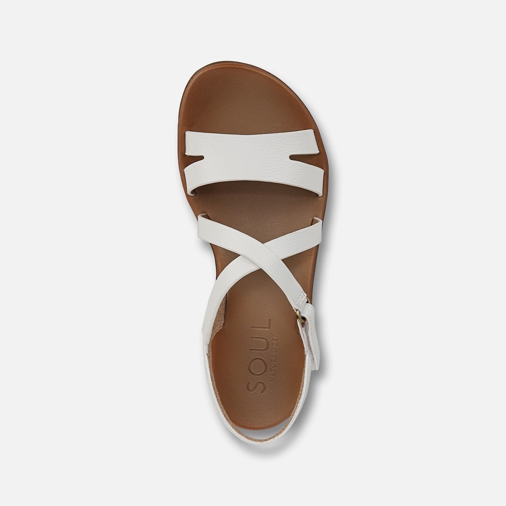 Naturalizer SOUL Shenna Sandal - White Faux Leather Naturalizer SOUL Shenna Sandal - White Faux Leather