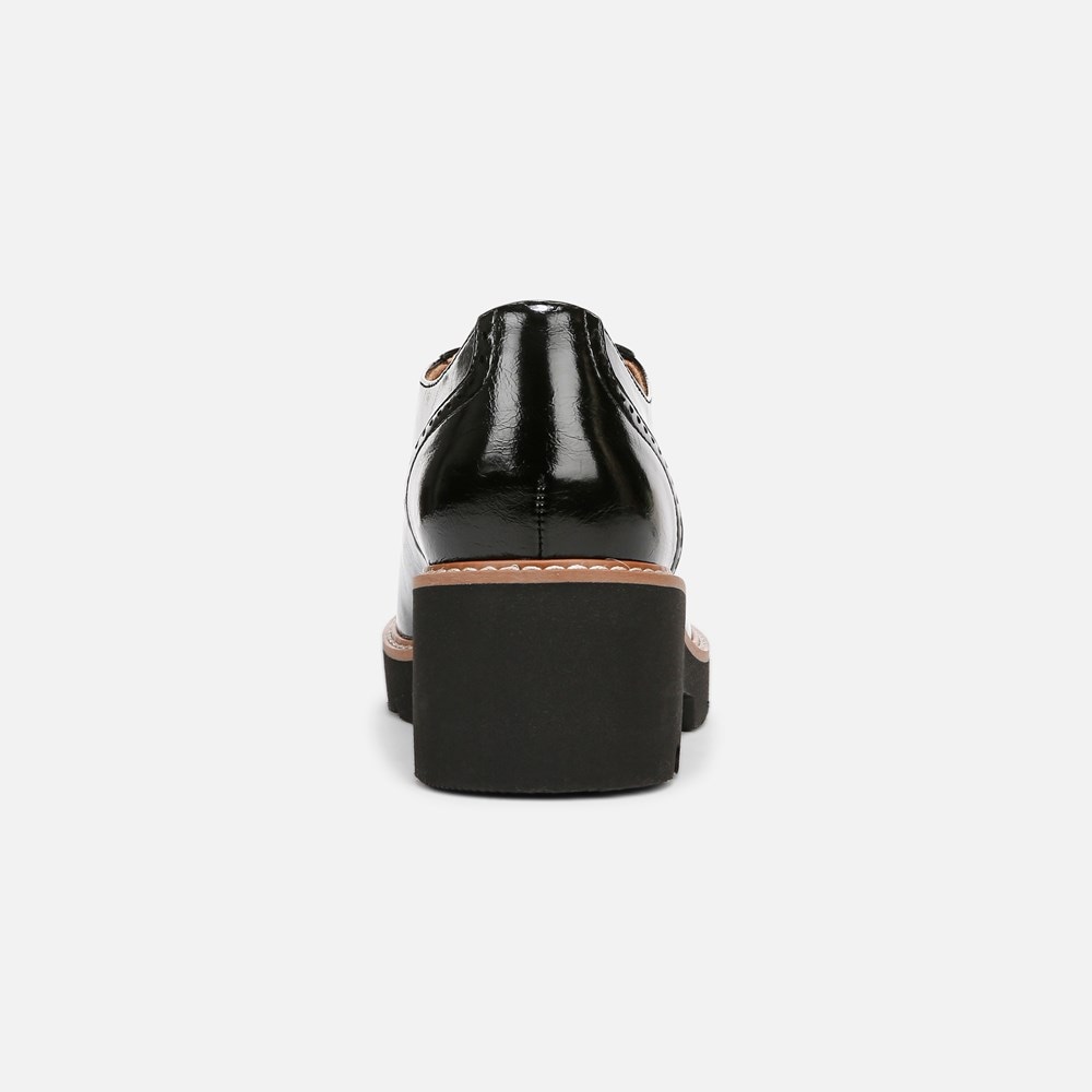 Naturalizer Cabaret Lace Up Lug Derby - Black Faux Leather Naturalizer Cabaret Lace Up Lug Derby - Black Faux Leather