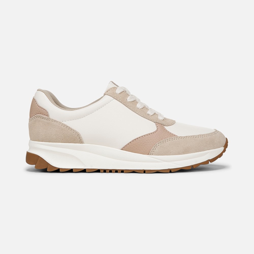 Naturalizer Shay Lace Up Sneaker - Warm White / Porcelain Suede Naturalizer Shay Lace Up Sneaker - Warm White / Porcelain Suede