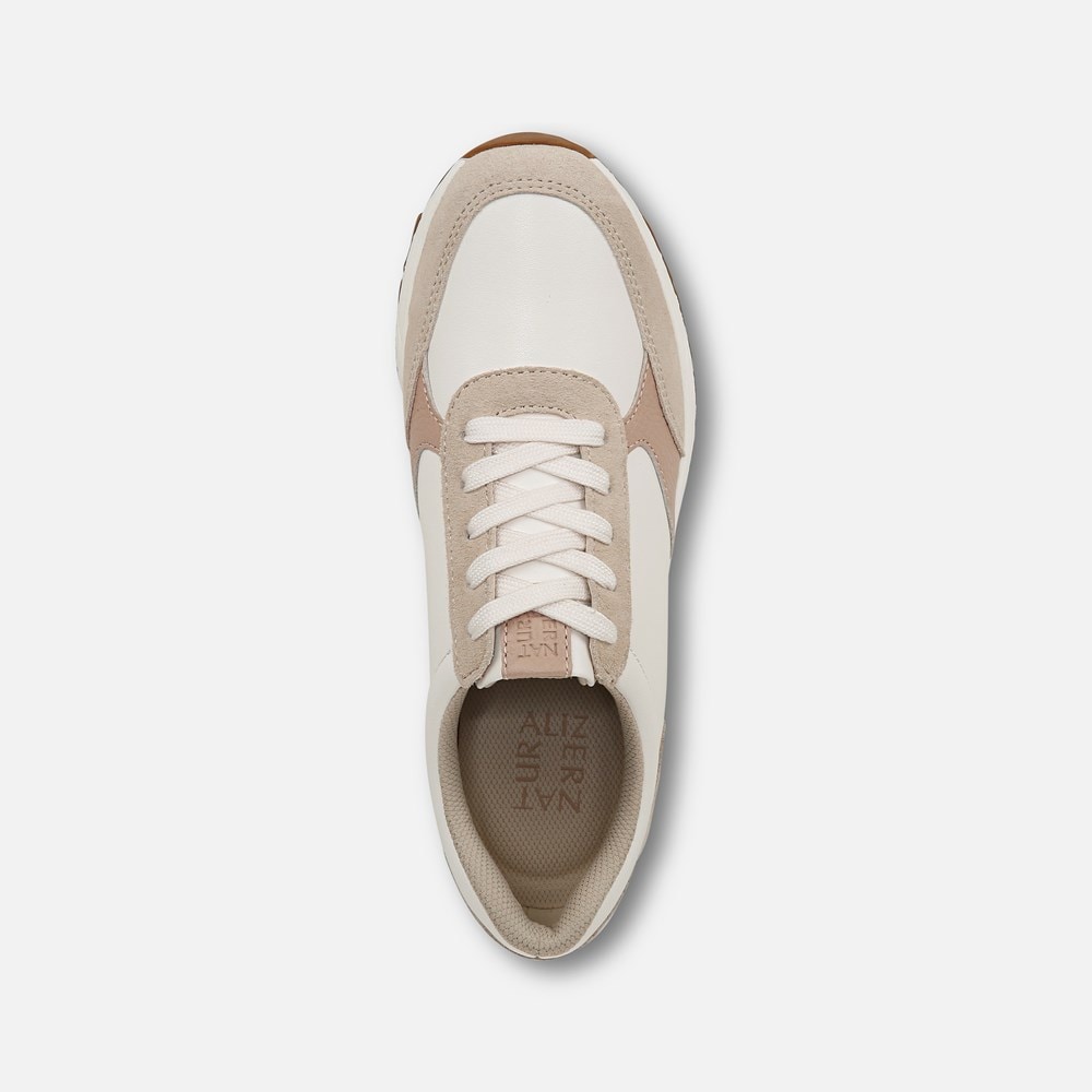 Naturalizer Shay Lace Up Sneaker - Warm White / Porcelain Suede Naturalizer Shay Lace Up Sneaker - Warm White / Porcelain Suede