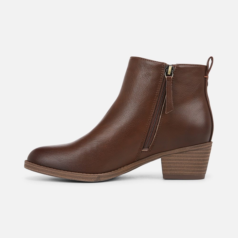 Naturalizer Zaylee Bootie - Cappuccino Brown Faux Leather Naturalizer Zaylee Bootie - Cappuccino Brown Faux Leather