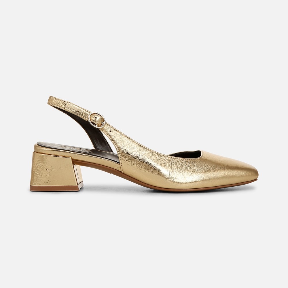 Naturalizer Jayla Slingback Pump - Dark Gold Leather Naturalizer Jayla Slingback Pump - Dark Gold Leather