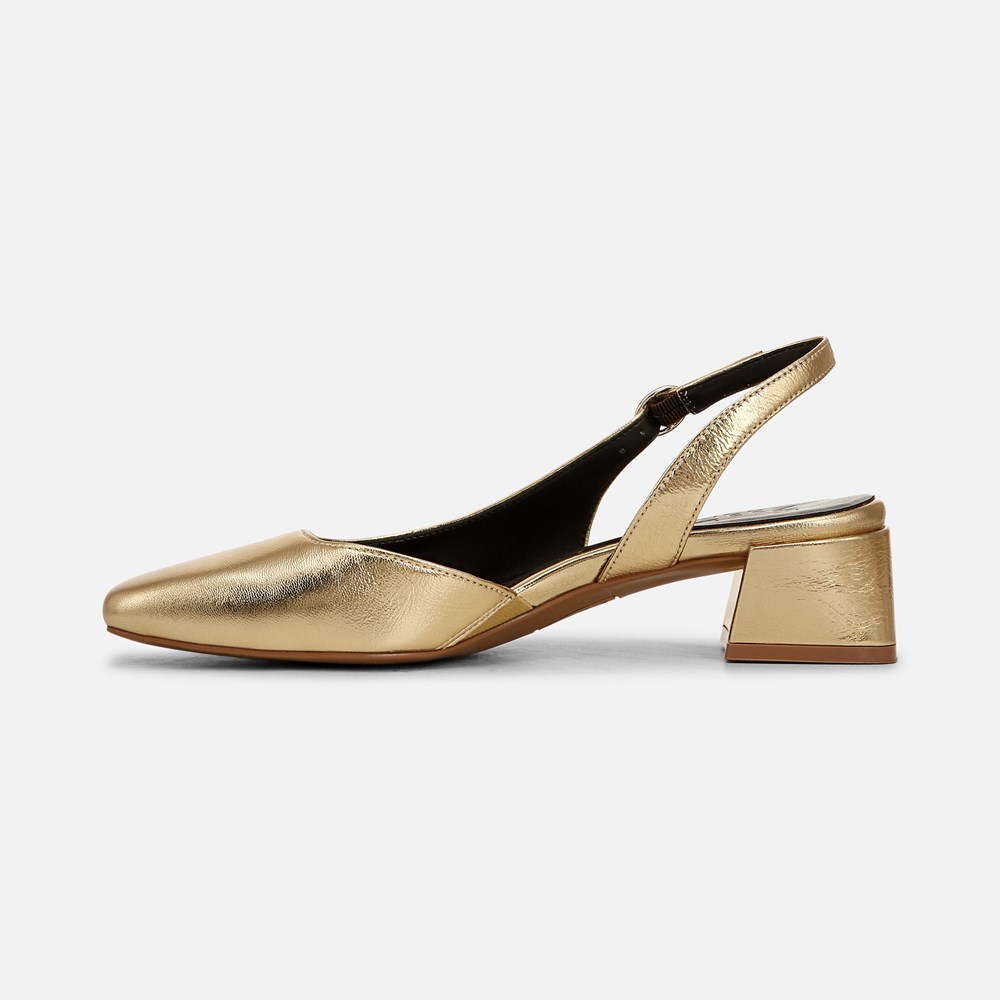 Naturalizer Jayla Slingback Pump - Dark Gold Leather Naturalizer Jayla Slingback Pump - Dark Gold Leather