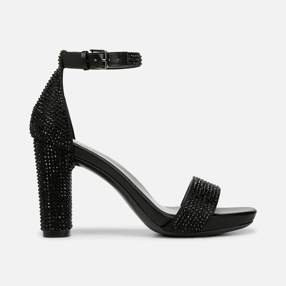 Naturalizer Joy Dress Sandal - Black Satin Naturalizer Joy Dress Sandal - Black Satin