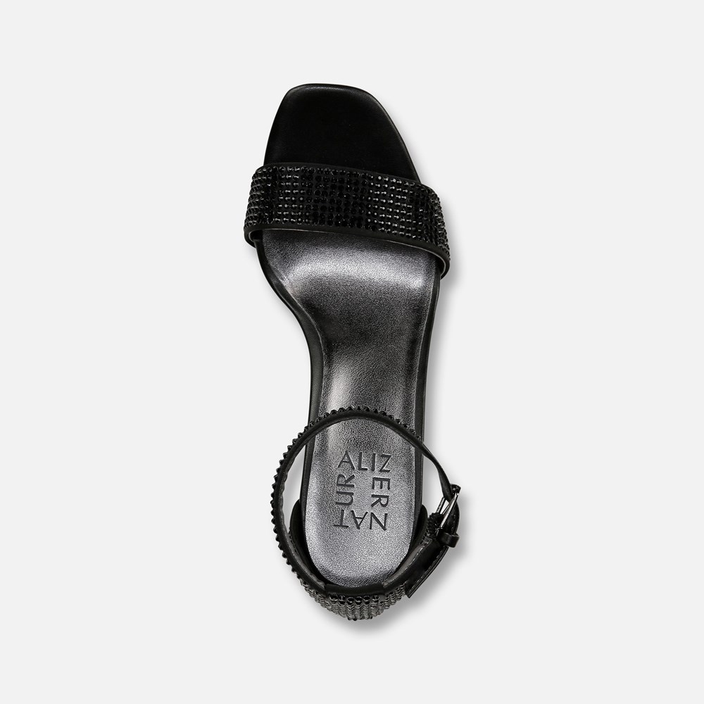 Naturalizer Joy Dress Sandal - Black Satin Naturalizer Joy Dress Sandal - Black Satin