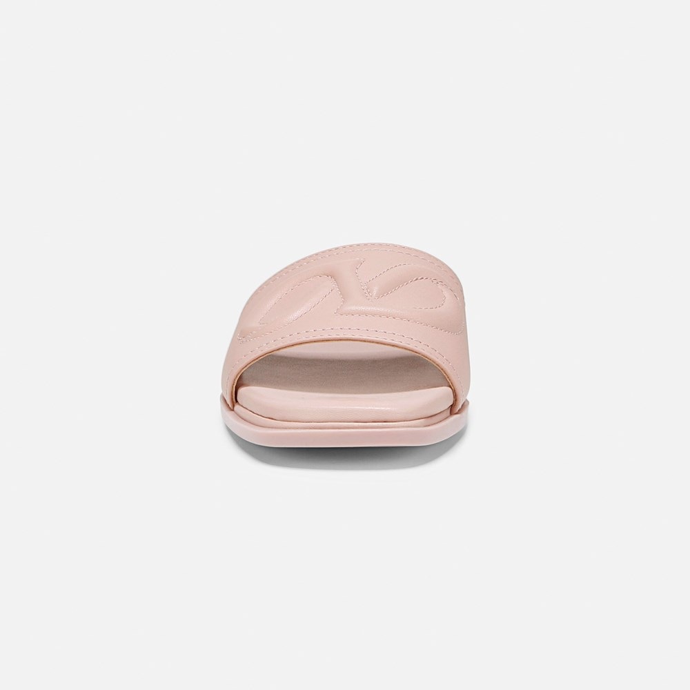 Naturalizer Genevieve Slide Sandal - Cameo Blush Pink Leather Naturalizer Genevieve Slide Sandal - Cameo Blush Pink Leather