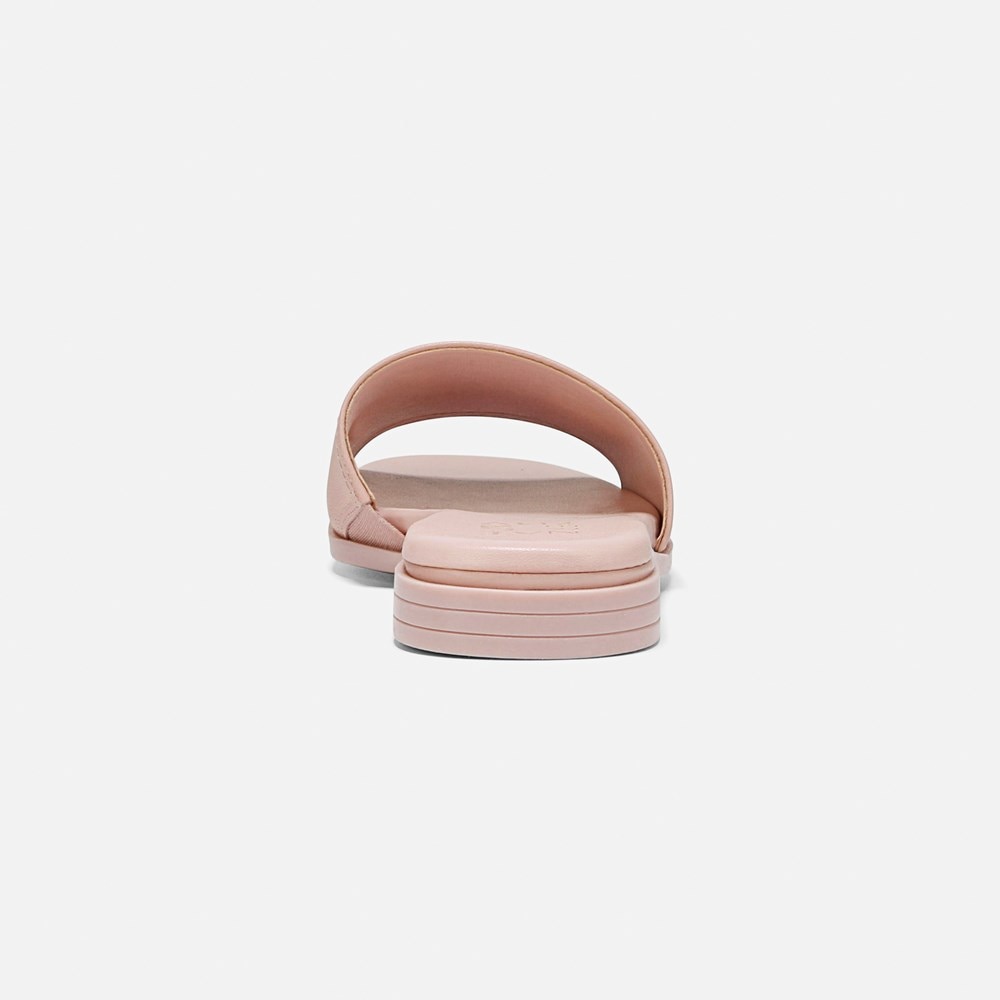 Naturalizer Genevieve Slide Sandal - Cameo Blush Pink Leather Naturalizer Genevieve Slide Sandal - Cameo Blush Pink Leather