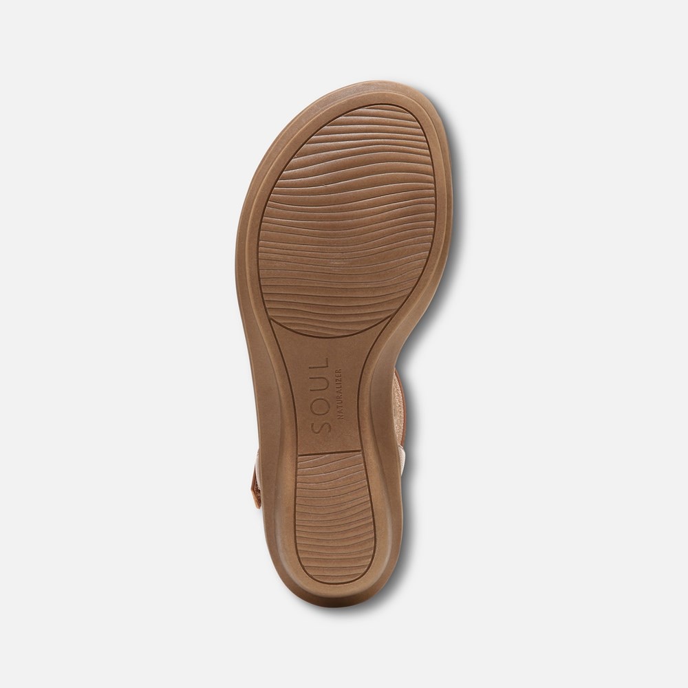 Naturalizer SOUL Solo Sandal - Brown Synthetic Naturalizer SOUL Solo Sandal - Brown Synthetic