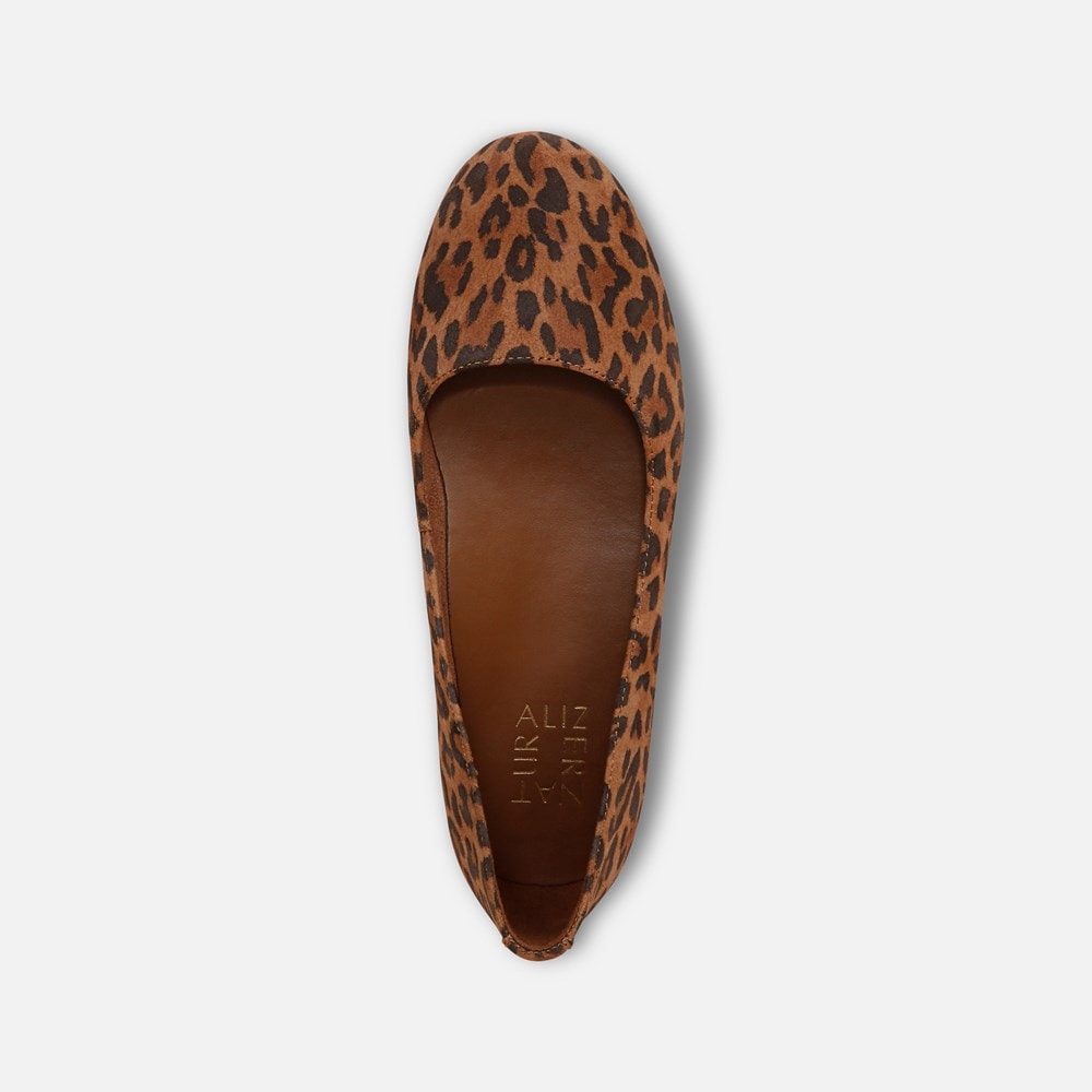 Naturalizer Maxwell Ballet Flat - Desert Tan Leopard Print Suede Naturalizer Maxwell Ballet Flat - Desert Tan Leopard Print Suede