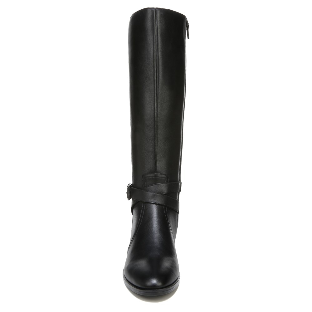 Naturalizer Rena Wide Calf Riding Boot - Black Leather Naturalizer Rena Wide Calf Riding Boot - Black Leather