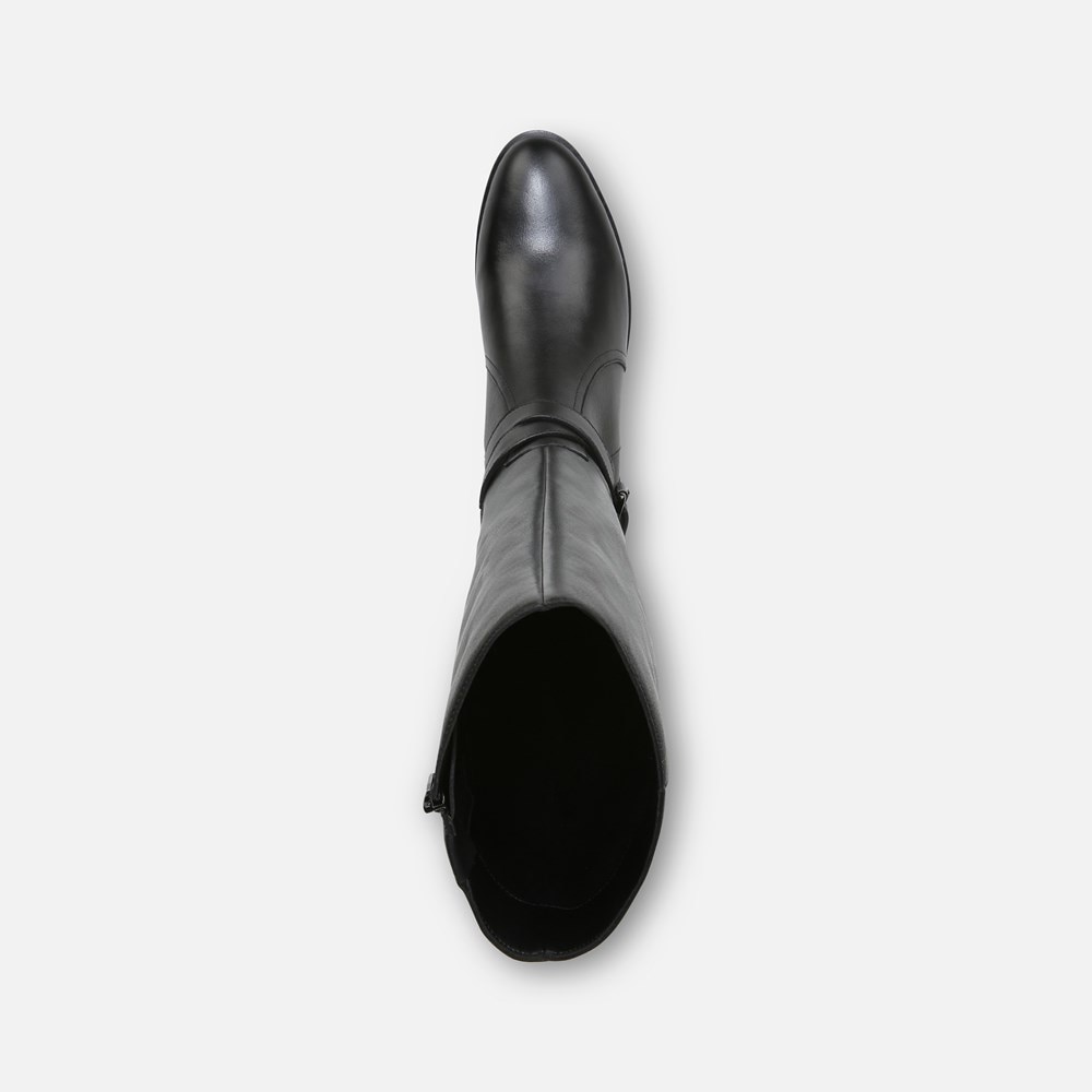 Naturalizer Rena Wide Calf Riding Boot - Black Leather Naturalizer Rena Wide Calf Riding Boot - Black Leather