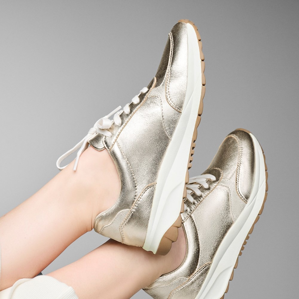 Naturalizer Shay Lace Up Sneaker - Champagne Leather Naturalizer Shay Lace Up Sneaker - Champagne Leather