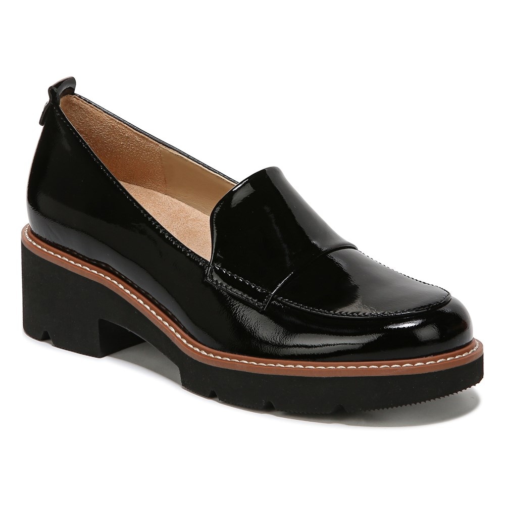 Naturalizer Darry Lug Sole Loafer - Black Patent Naturalizer Darry Lug Sole Loafer - Black Patent