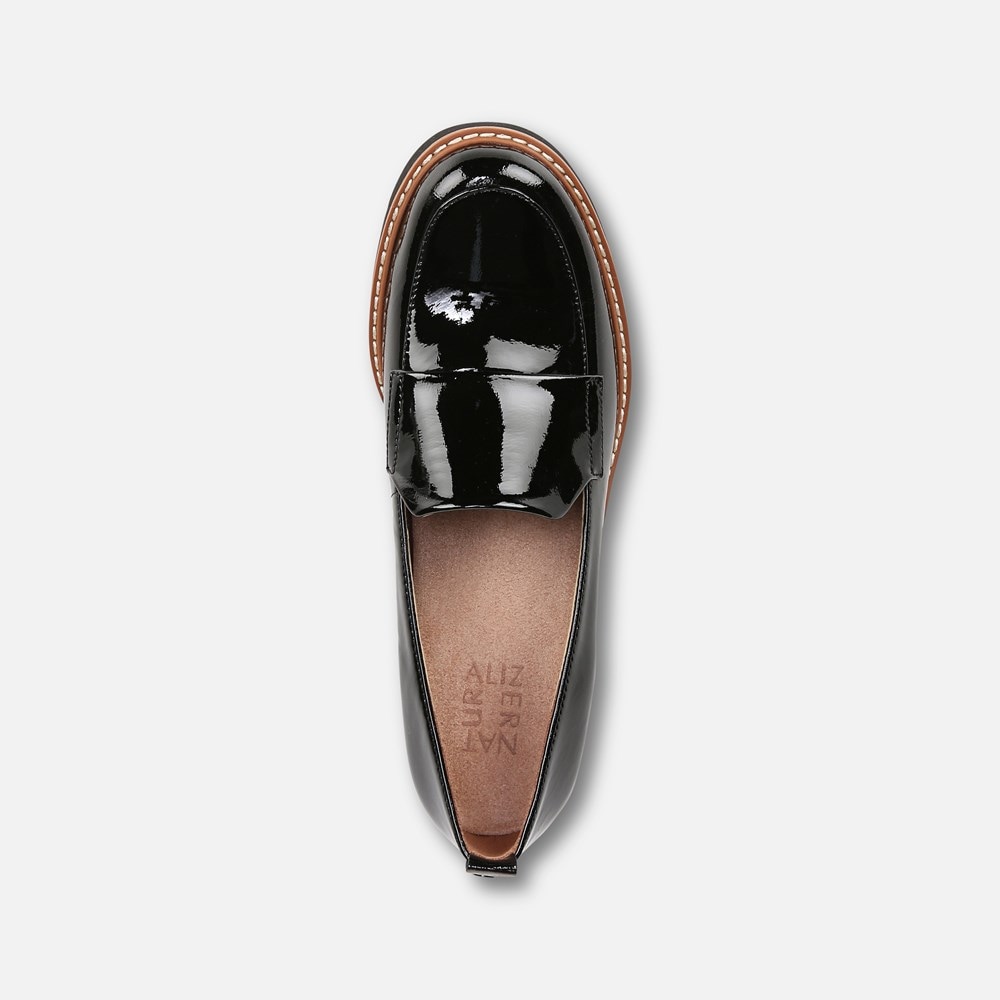 Naturalizer Darry Lug Sole Loafer - Black Patent Naturalizer Darry Lug Sole Loafer - Black Patent