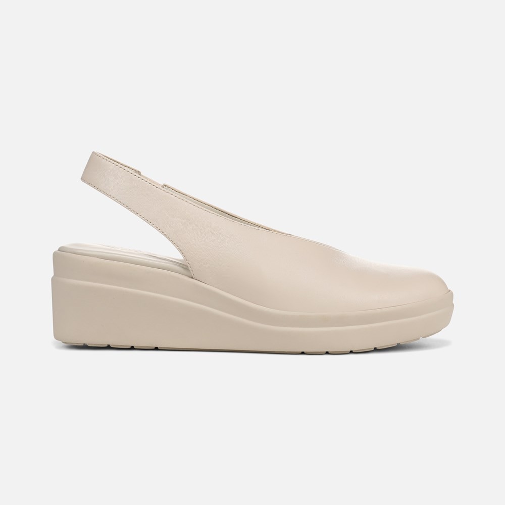 Naturalizer Sutton Slingback Wedge - Porcelain Leather Naturalizer Sutton Slingback Wedge - Porcelain Leather