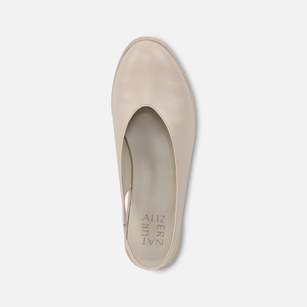 Naturalizer Sutton Slingback Wedge - Porcelain Leather Naturalizer Sutton Slingback Wedge - Porcelain Leather