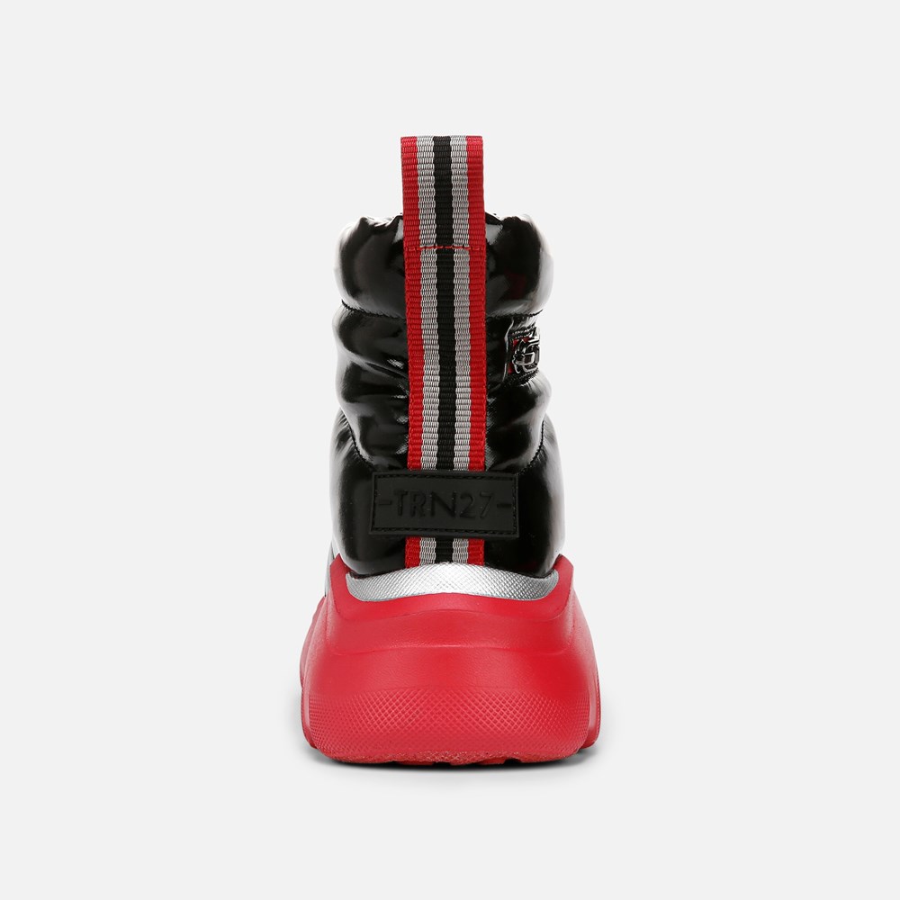 Naturalizer Think Royln Shadow-Dancer Water Repellent Bootie - Black Patent Shine Nylon Naturalizer Think Royln Shadow-Dancer Water Repellent Bootie - Black Patent Shine Nylon