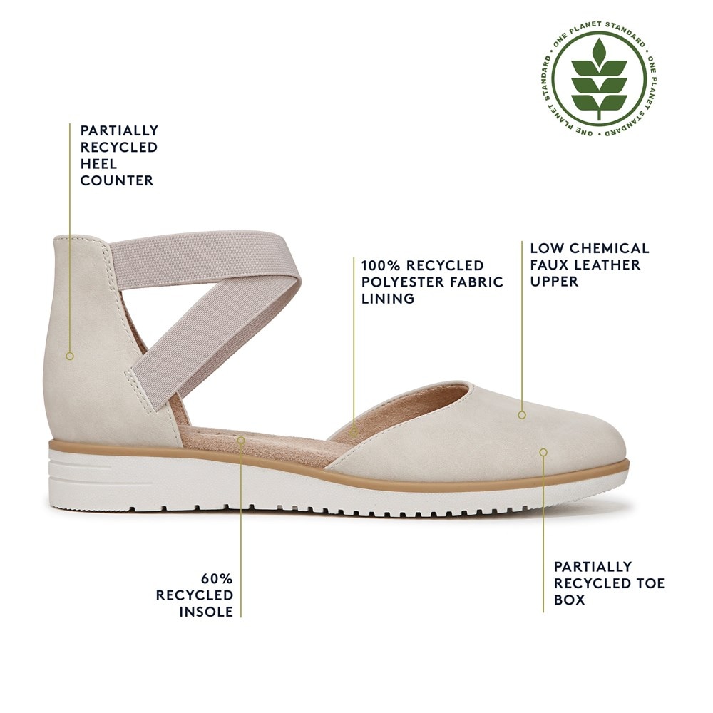 Naturalizer SOUL Intro Flat - Porcelain Faux Leather Naturalizer SOUL Intro Flat - Porcelain Faux Leather