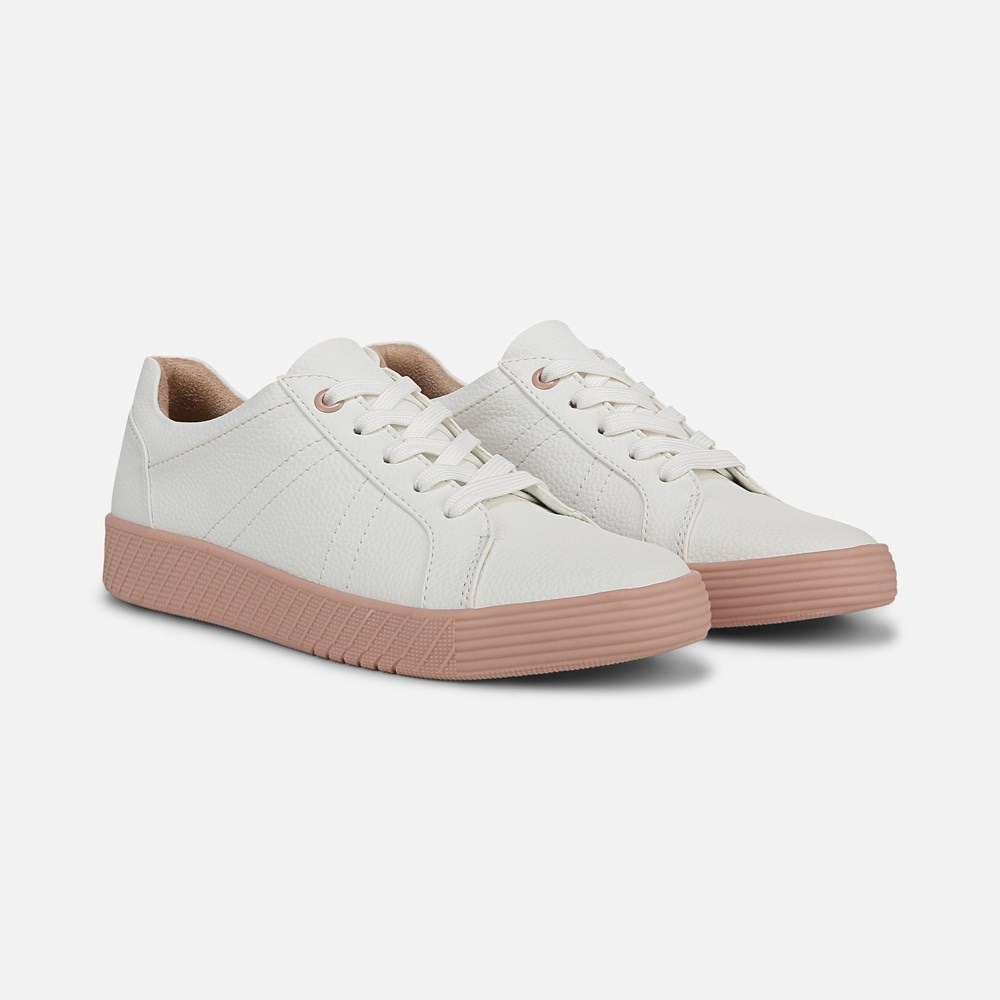 Naturalizer SOUL Neela Sneaker - White / Blush Faux Leather Naturalizer SOUL Neela Sneaker - White / Blush Faux Leather