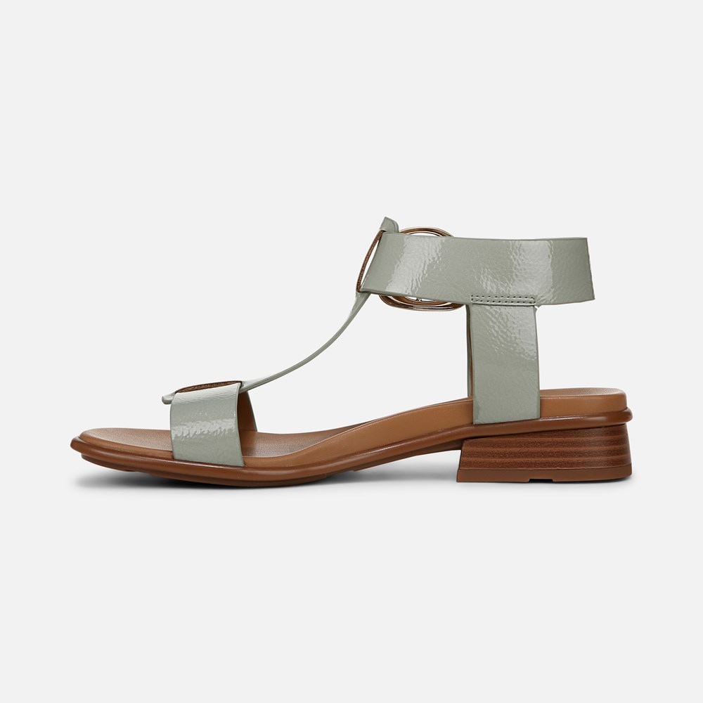 Naturalizer Brandy Sandal - Pistachio Green Faux Leather Naturalizer Brandy Sandal - Pistachio Green Faux Leather