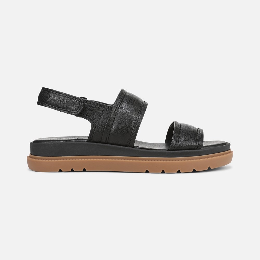 Naturalizer Attract Sandal - Black Faux Leather Naturalizer Attract Sandal - Black Faux Leather