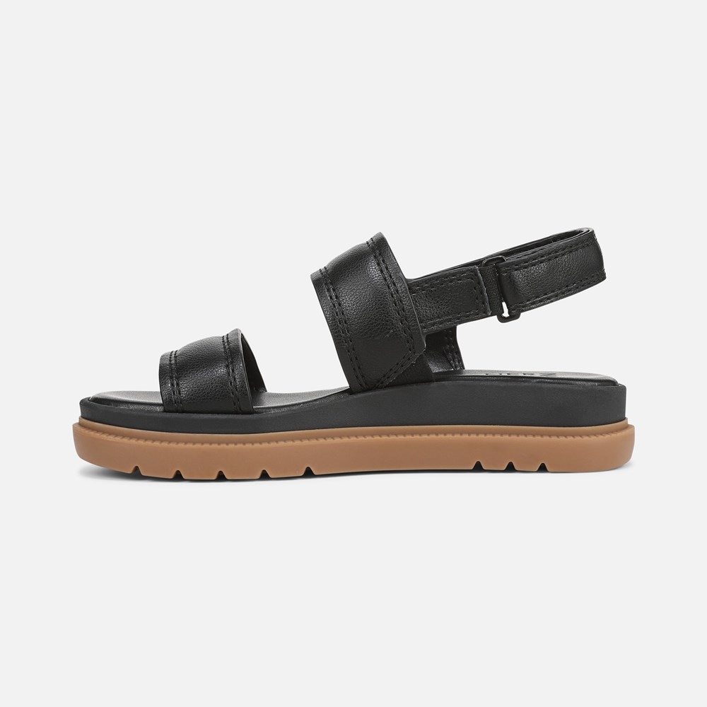 Naturalizer Attract Sandal - Black Faux Leather Naturalizer Attract Sandal - Black Faux Leather